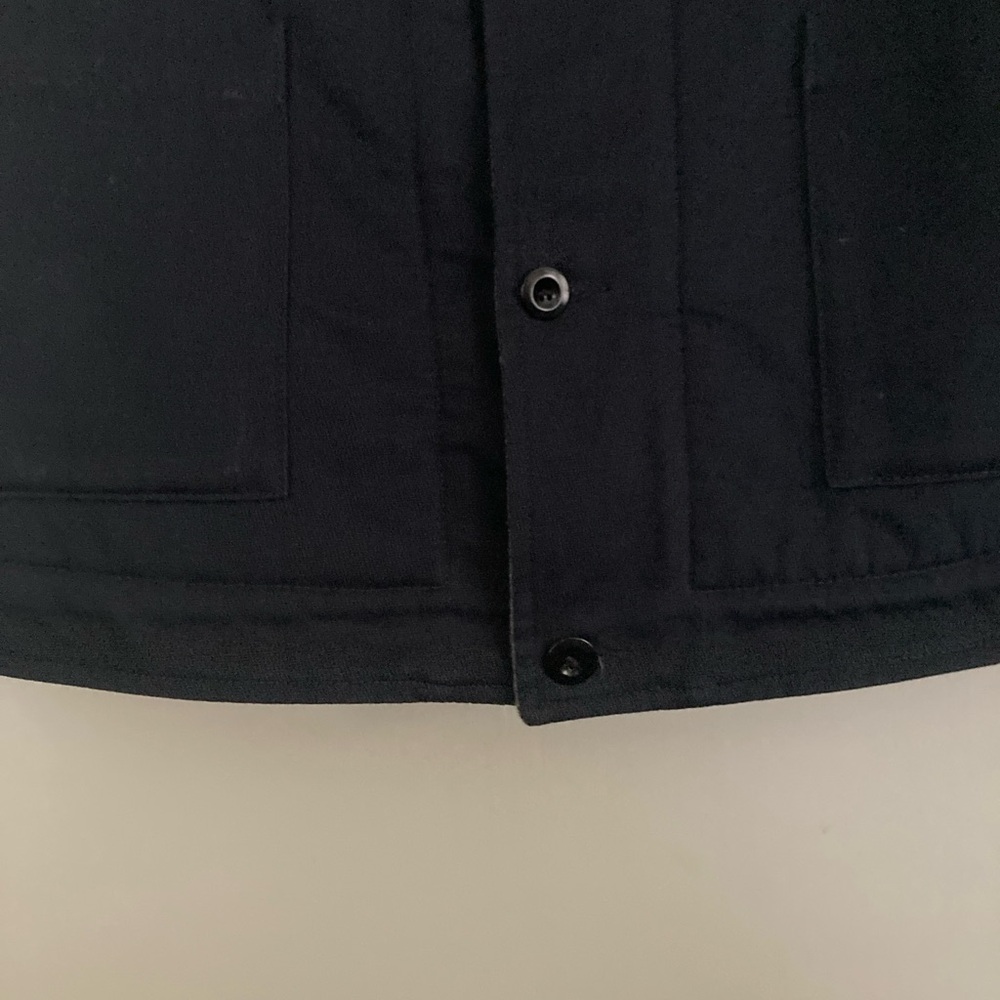 MHL Margaret Howell Navy Shearling Vest - Picture 9 of 12